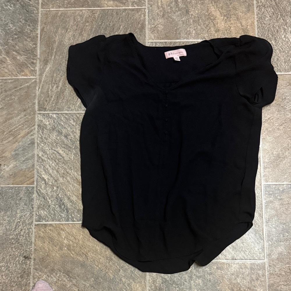 Philosophy Black Blouse